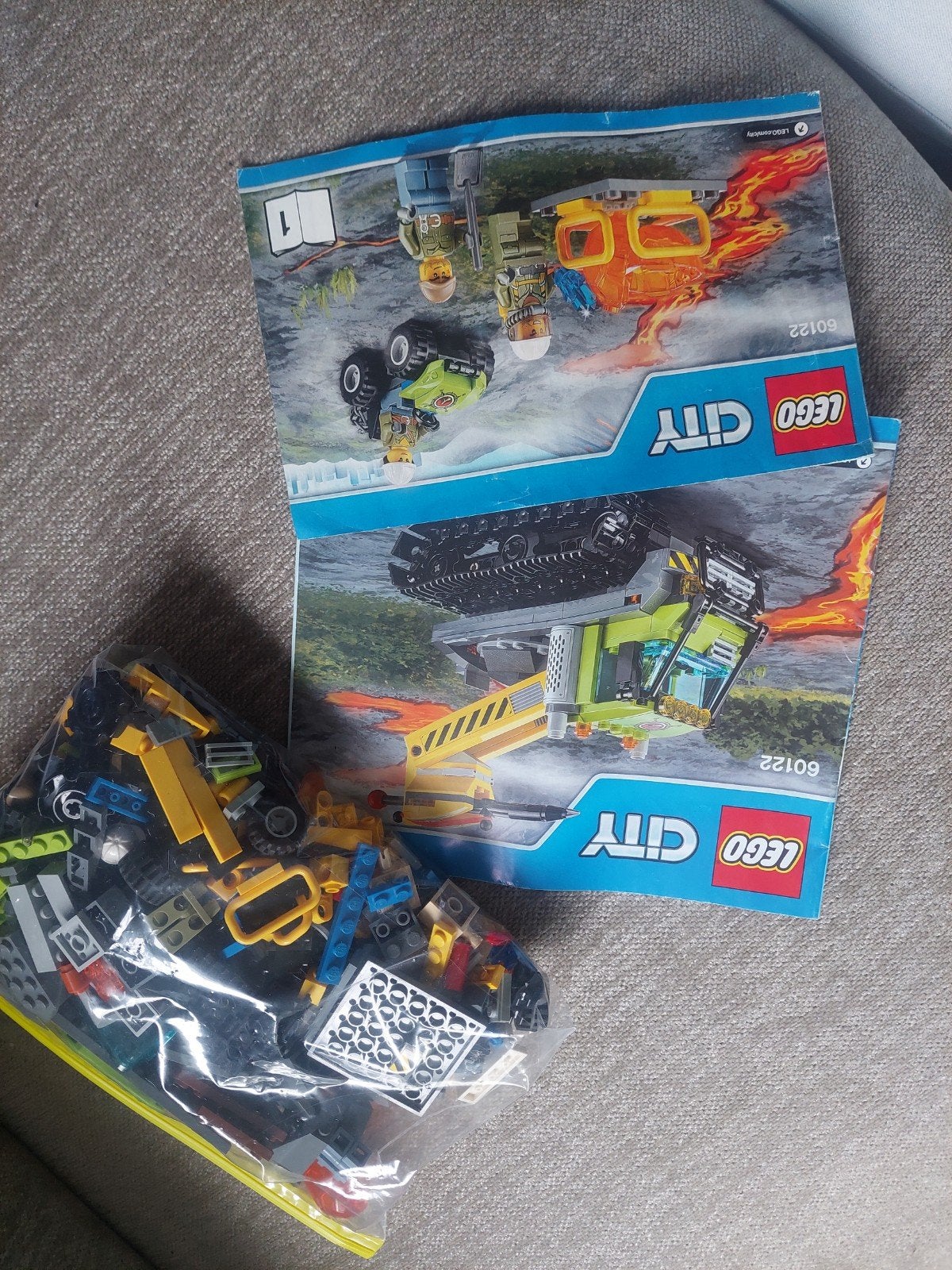 Lego City 60122 Vulkaanrupsvoertuig - Compleet, Ophalen of Verzenden