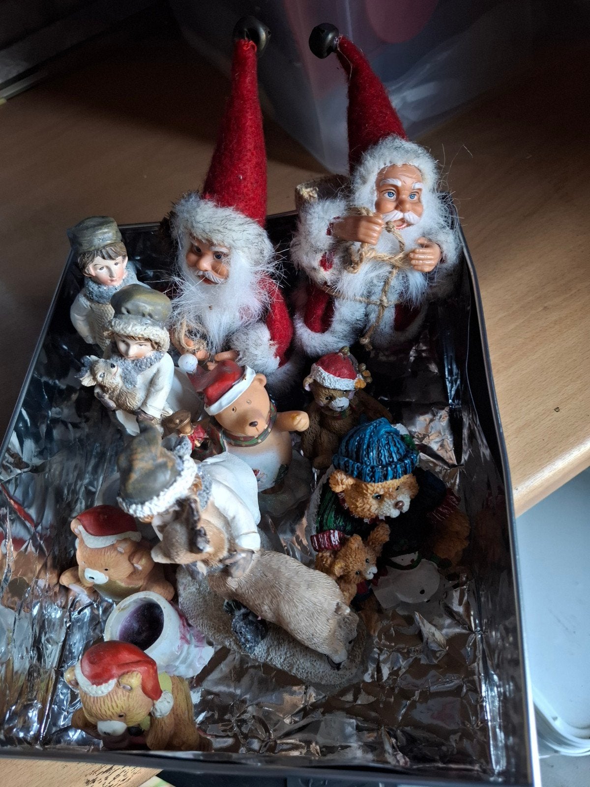 Beeldjes en kerstmannen 10 stuks 8 van steen, Ophalen of Verzenden