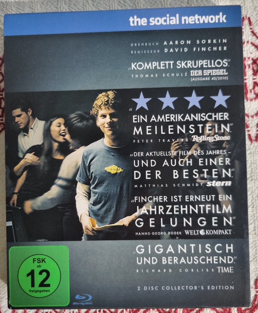 Blu-ray: The Social Network (Collector's Edition), Ophalen of Verzenden, Zo goed als nieuw, Drama