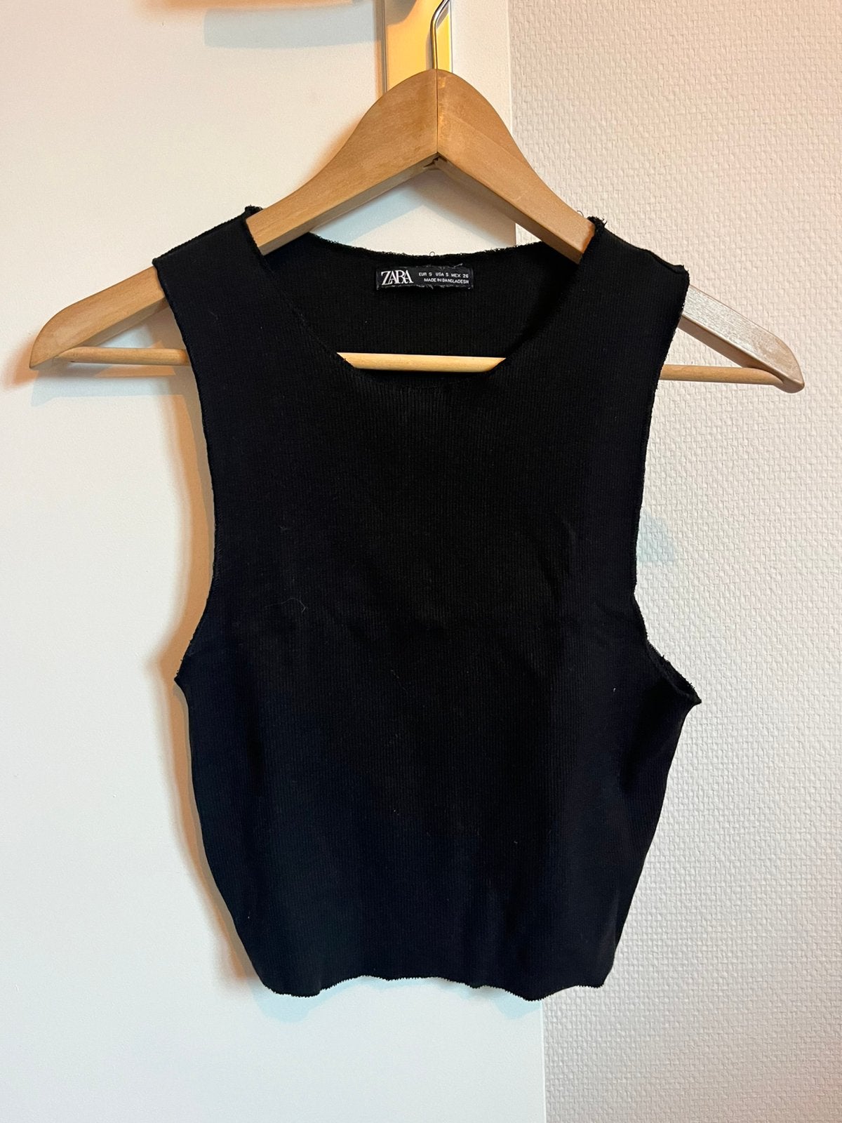 Zara zwarte mouwloze top, maat S, Zwart, Ophalen of Verzenden, Zo goed als nieuw, Maat 36 (S)
