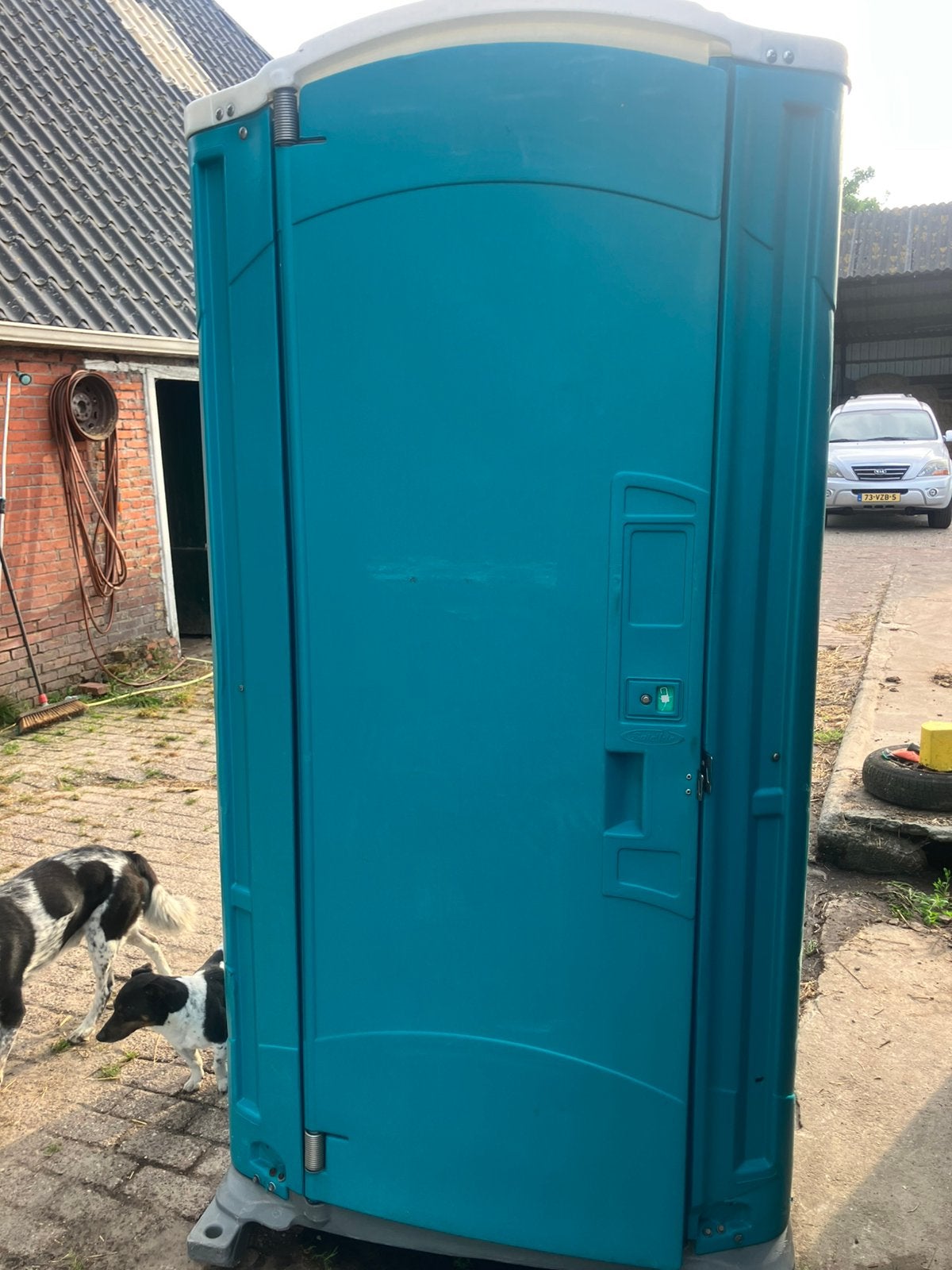 Mobiel toilet/ dixi, Ophalen, Gebruikt