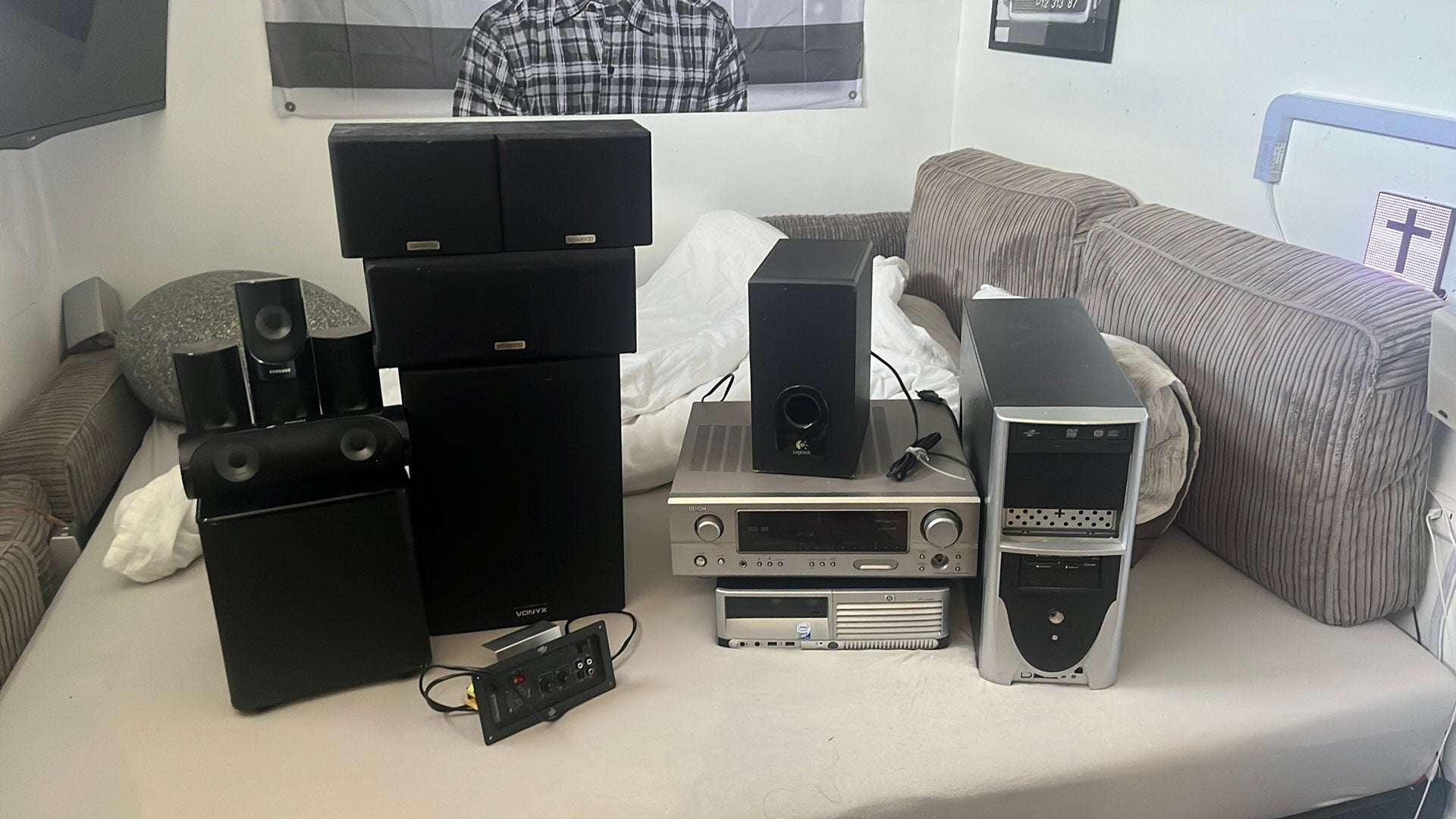 Allemaal speaker/computer spulen, Computers en Software, Desktop Pc's, Ophalen, Gebruikt, Minder dan 4 GB, Onbekend