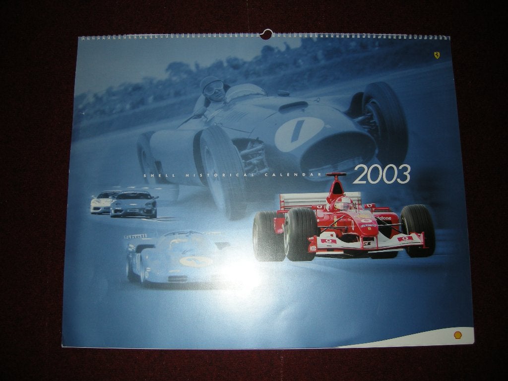Ferrari kalender 2003, Ophalen, Maandkalender, Zo goed als nieuw