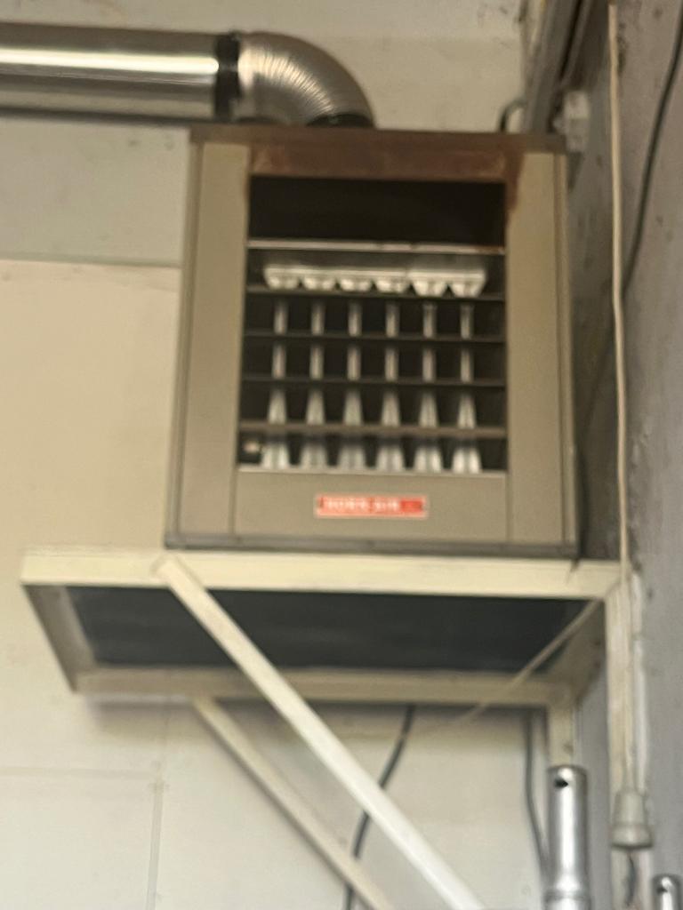 Gaskachel met buizen,, Ophalen, Gebruikt, Gas, Gaskachel