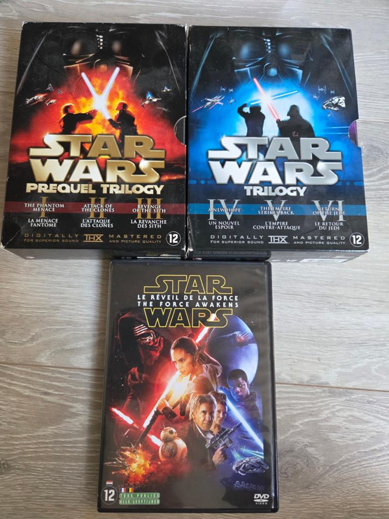 Star Wars - Verzameling dvd's oa 2x trilogie boxset, Alle leeftijden, Ophalen of Verzenden, Zo goed als nieuw