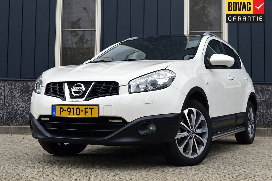 Nissan QASHQAI 1.6 360 Rijklaarprijs-Garantie Leder Panorama, Auto's, Gebruikt, Zwart, 4 cilinders, Leder