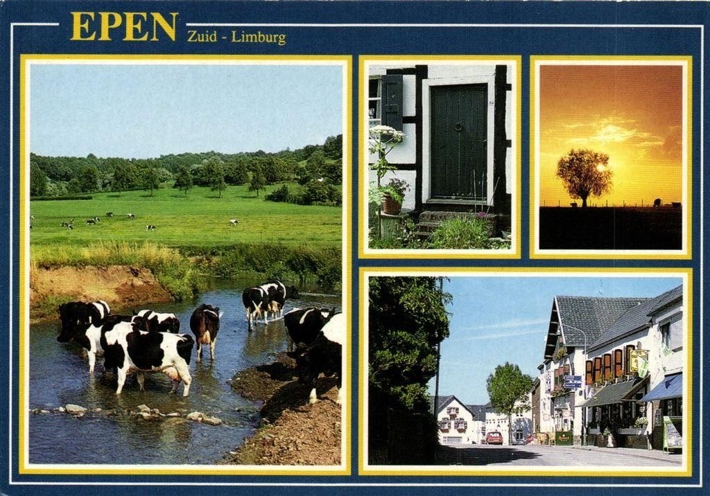 Epen Zuid-Limburg - 4 afb o.a. centrum - 1993 gelopen, Verzamelen, Ophalen of Verzenden, 1980 tot heden, Gelopen, Limburg