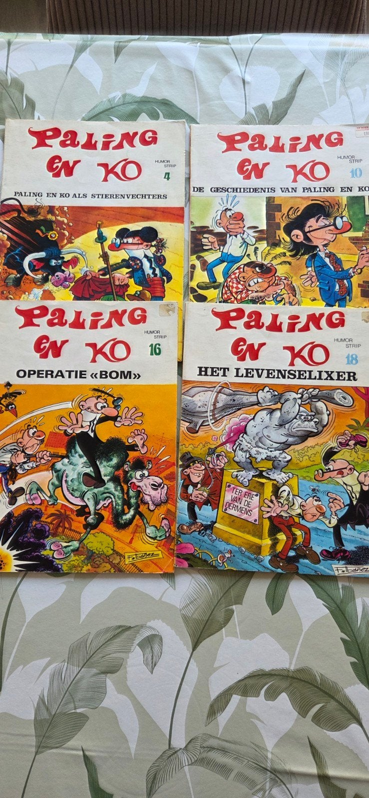 Paling en Ko stripboeken - Nummers 4, 10, 16, 18, Ophalen of Verzenden