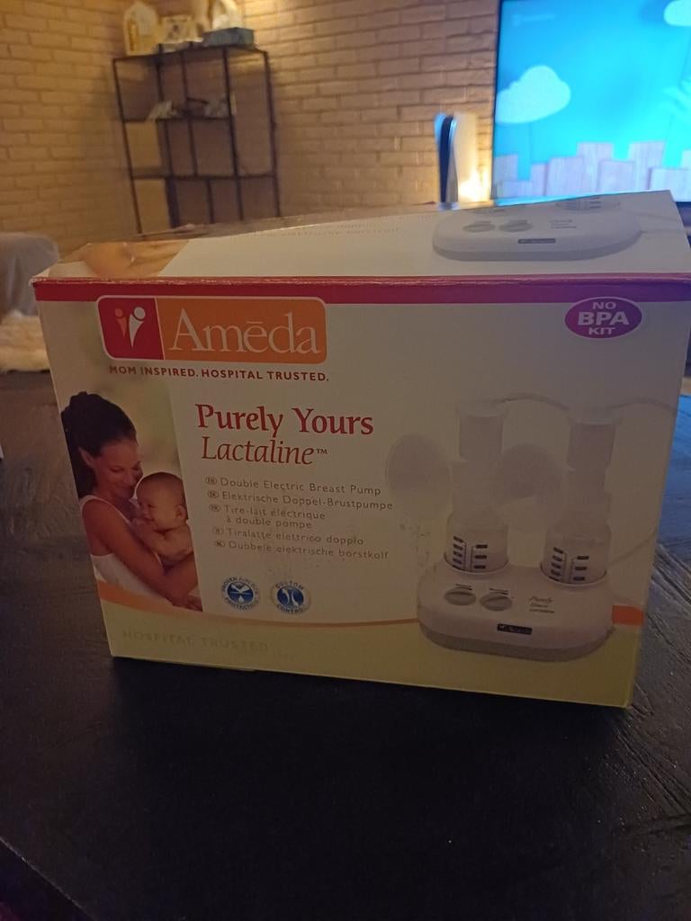 Ameda Purely Yours Lactaline Dubbele Elektrische Borstkolf, Ophalen, Zo goed als nieuw, Borstkolf