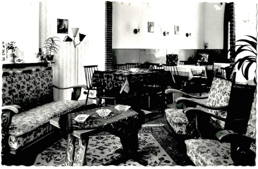 Geulem houthem (l) pension Lodewick,gelopen, richtprijs 3,==, Verzenden, 1940 tot 1960, Gelopen, Limburg