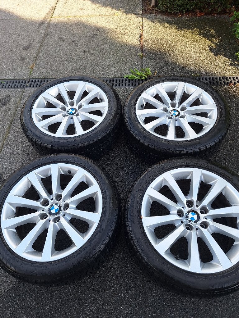BMW velgen styling 328, 18 inch met Bridgestone winterbanden, Auto-onderdelen, Ophalen, 18 inch, Velg(en), Winterbanden