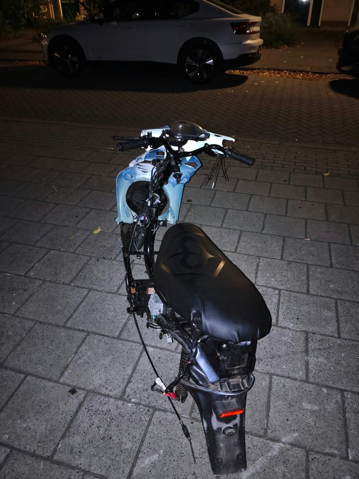 Zip 4t frame met wok en diverse onderdelen, Ophalen, Gebruikt, Frame, Piaggio