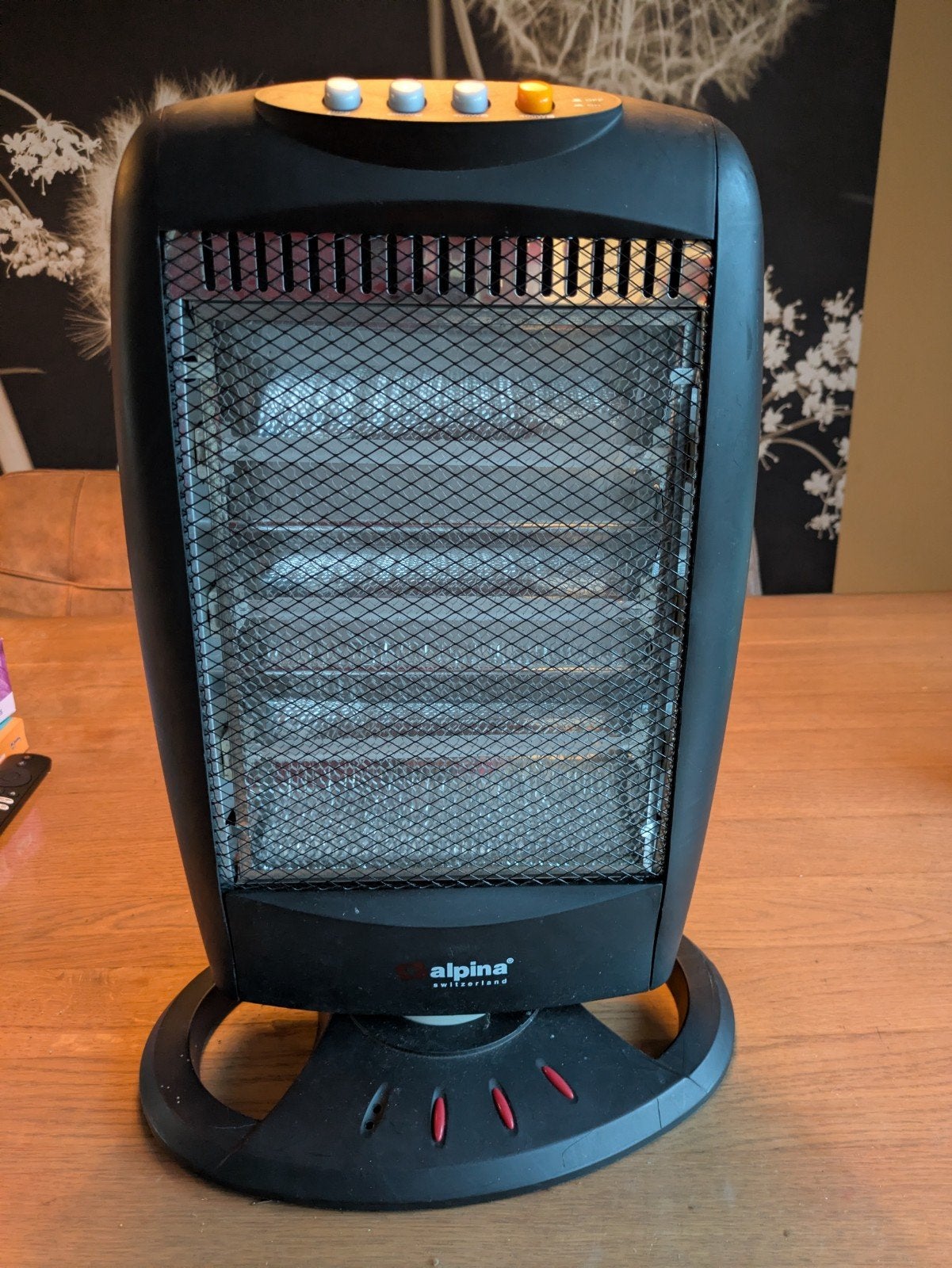Alpina Halogeenkachel 1200W met Draaifunctie, Caravans en Kamperen, Ophalen of Verzenden, Gebruikt