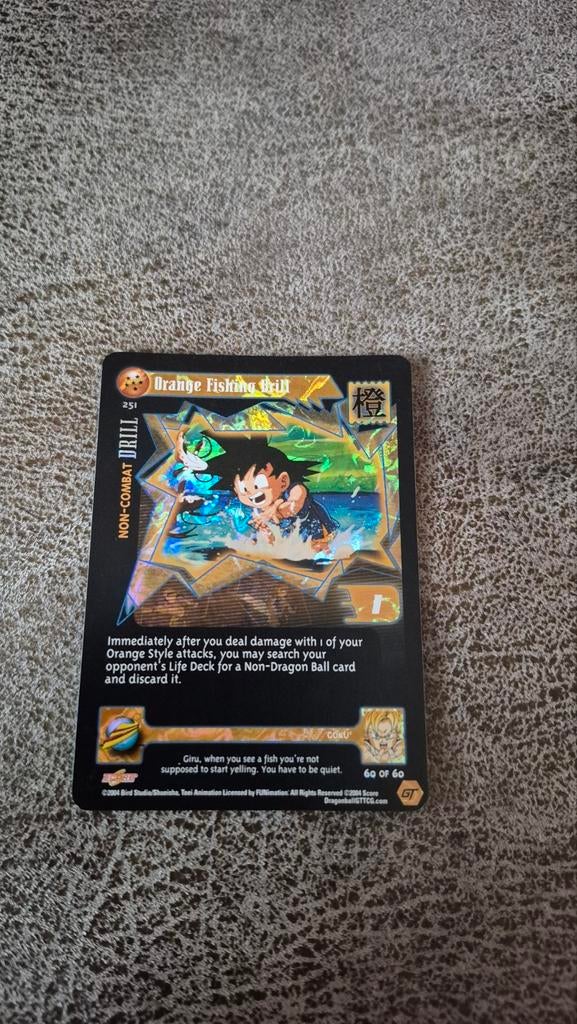 Dragon Ball GT Orange Fishing Drill UR251, Ophalen of Verzenden, Gebruikt, Losse kaart, Foil