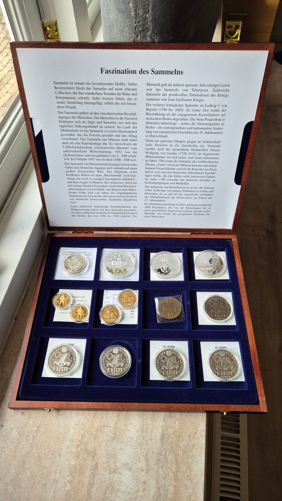 Exclusieve Nederlandse Munten Collectie in Houten Kist, Setje, Koningin Beatrix, Goud, Overige waardes