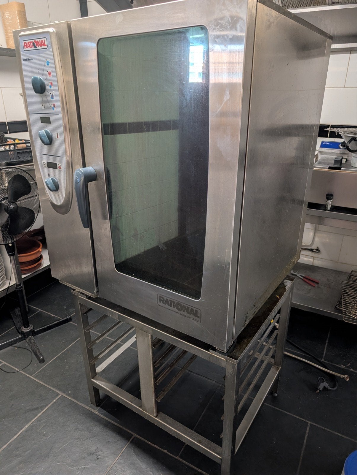 Rational Steamer CombiMaster CM 101G op aardgas, 10 lades, Ophalen, Ovens, Magnetrons en Steamers