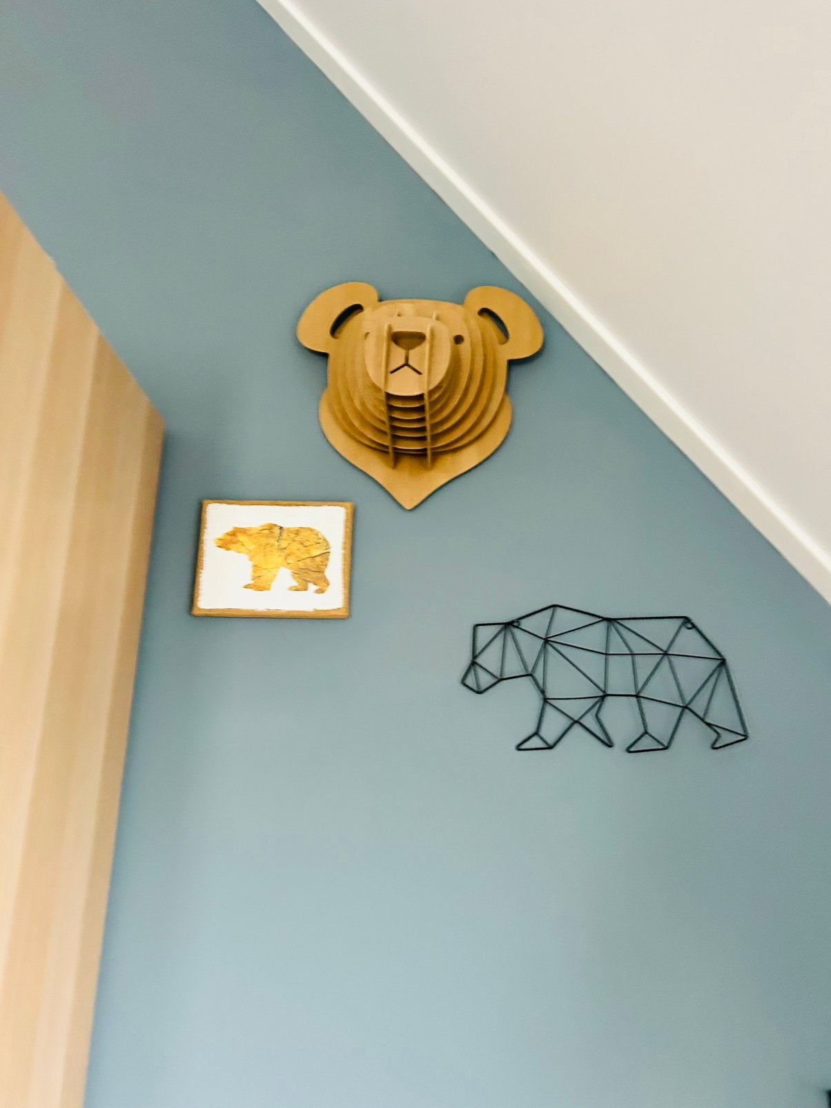Beren-wand-decoratie voor kinderkamer, Ophalen, Zo goed als nieuw