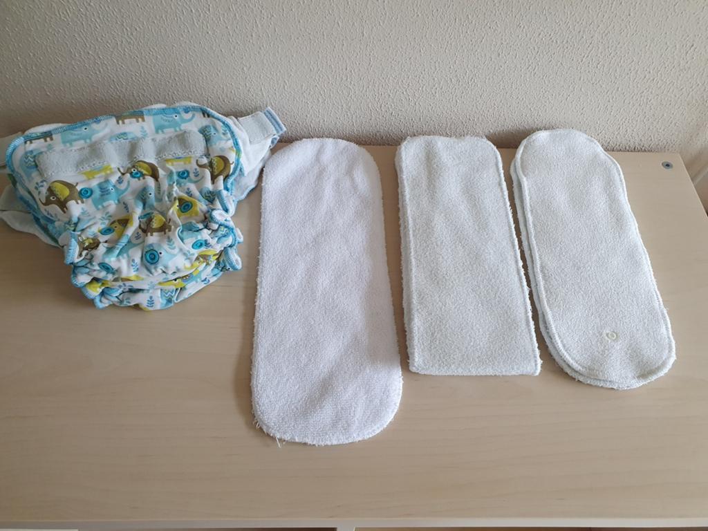 Wasbare Petit Lulu luiers + inleggers, Ophalen of Verzenden