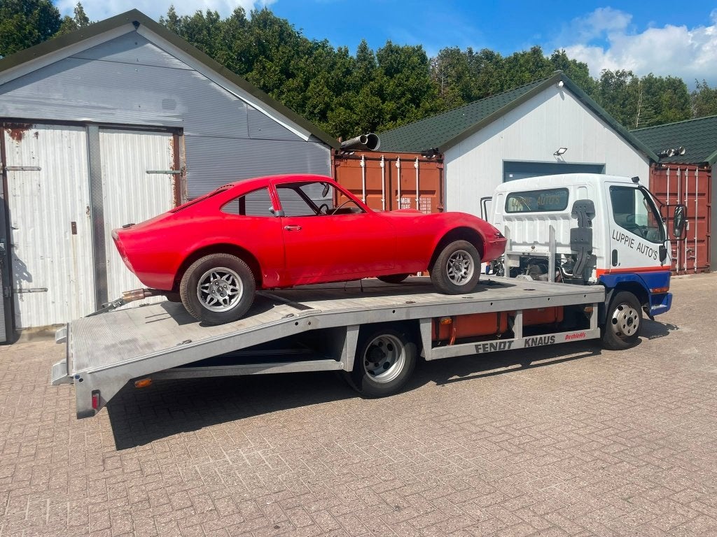 opel gt 1900s  bj 1973 [slapend kenteken] papieren erbij!!!, Auto's, Lichtmetalen velgen, Achterwielaandrijving, Zwart, Bedrijf