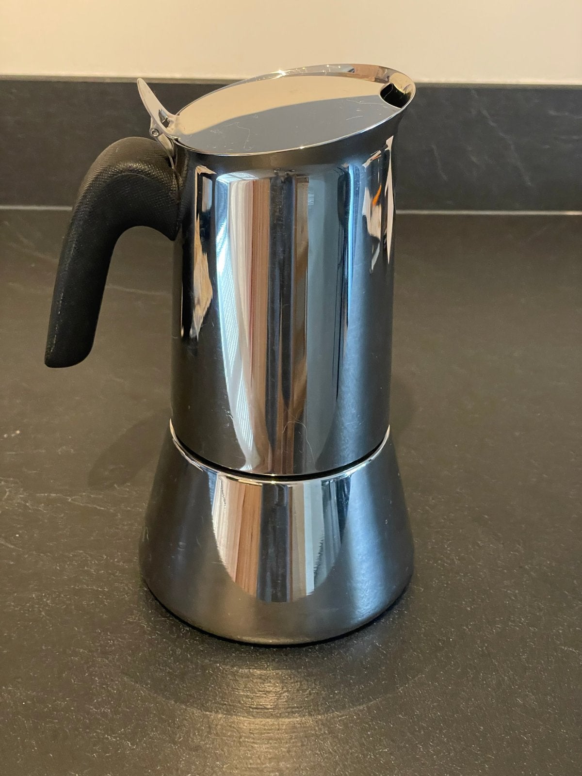 Bialetti Venus Induction RVS Espressomaker 10 kops, Ophalen, Espresso apparaat, Gemalen koffie, Zo goed als nieuw
