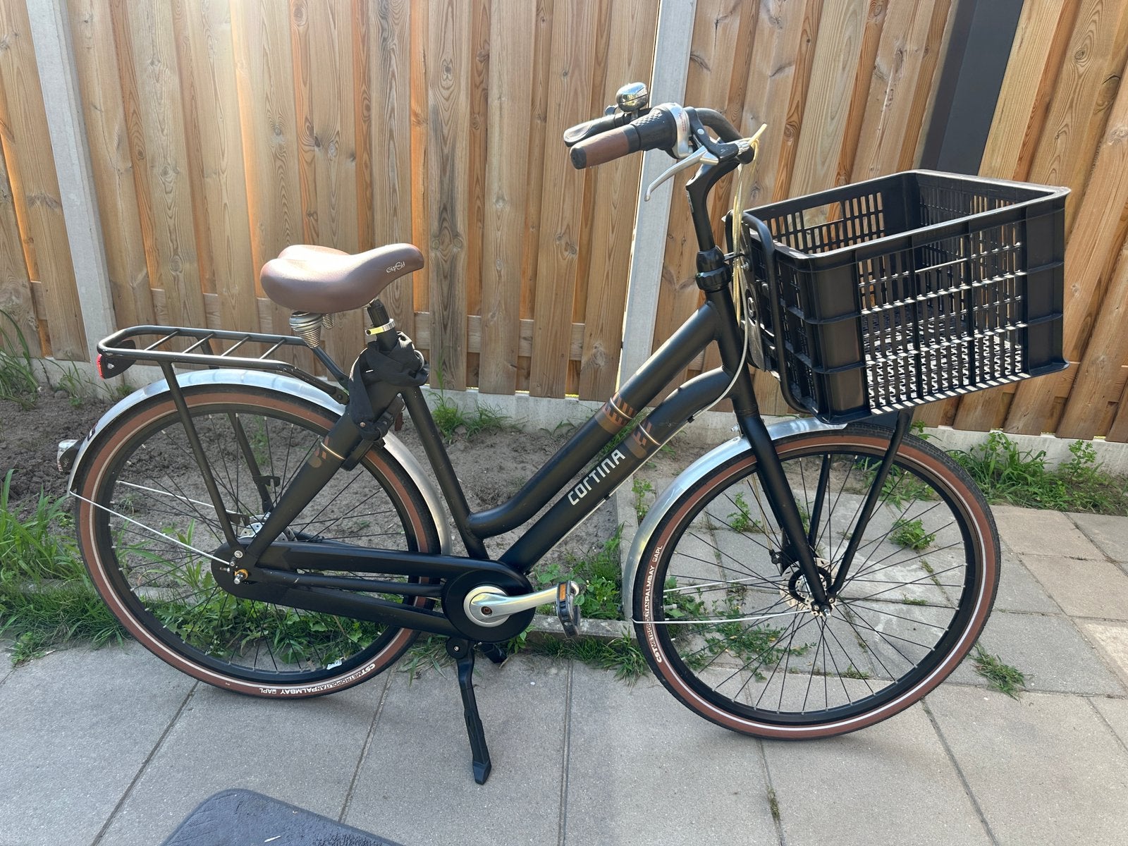 Nette Cortina Crush Damesfiets 57cm 7V Mat Zwart, 56 cm of meer, Ophalen, Zo goed als nieuw, Overige merken