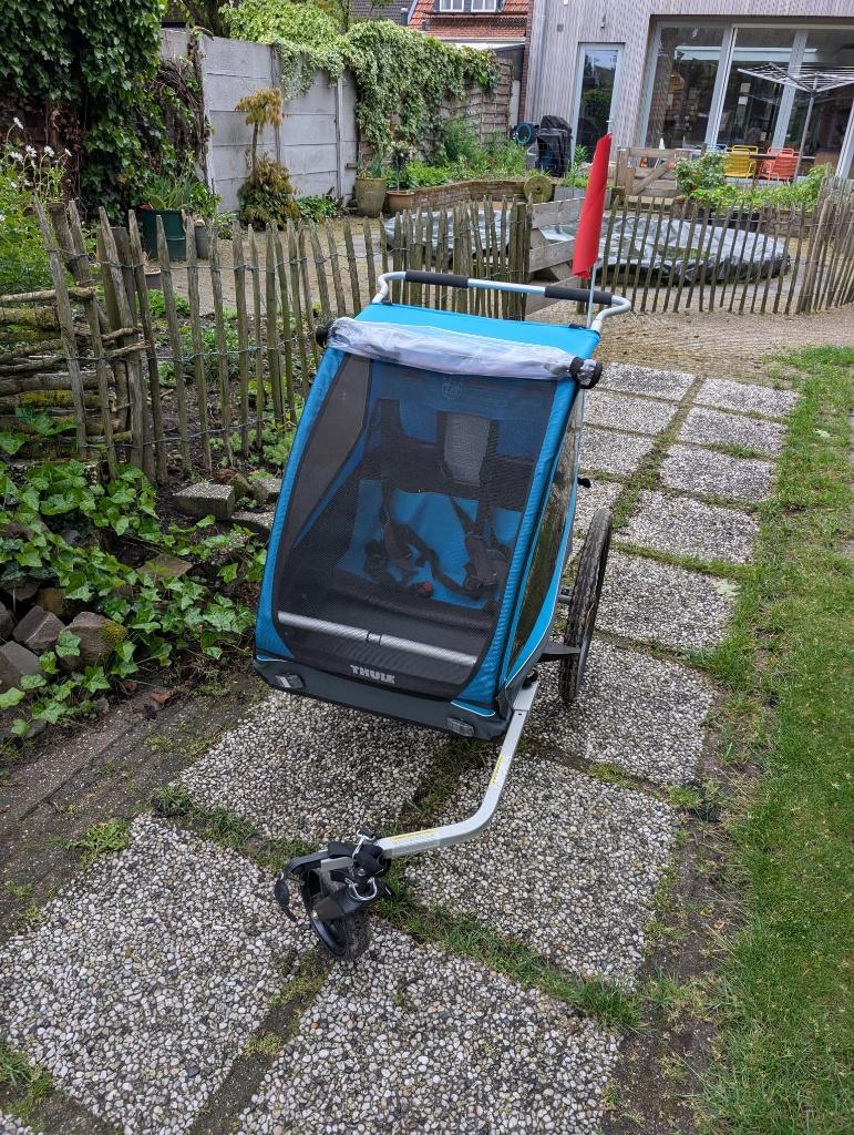 Thule coaster XT, twee ezHitch koppeling & infant sling, Ophalen, Thule Coaster XT, Opvouwbaar, Zo goed als nieuw