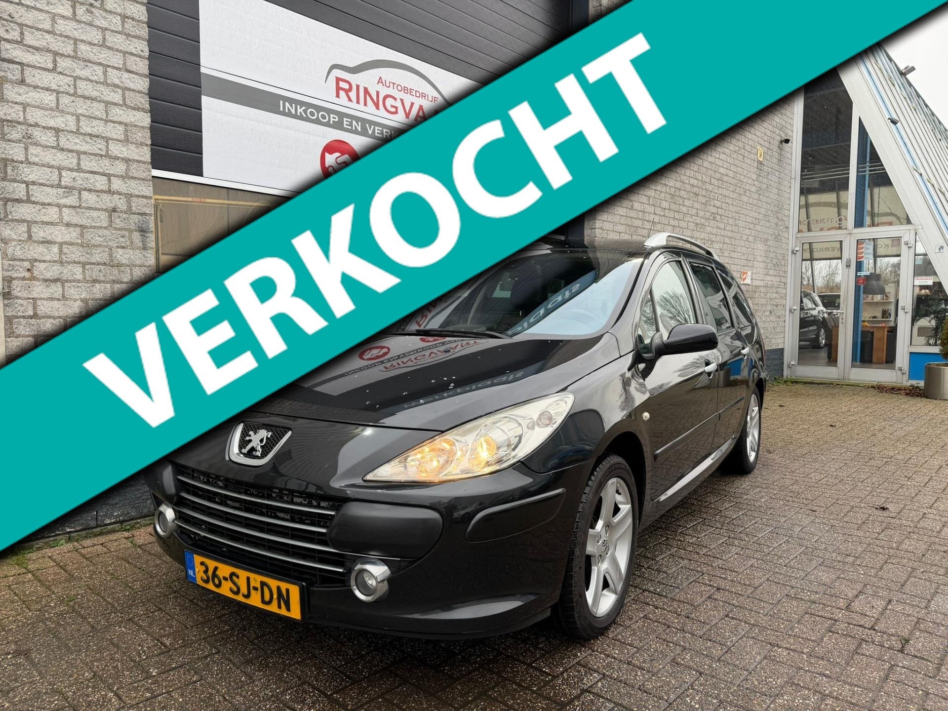 Peugeot 307 SW 2.0-16V XSi Leer Eerste eigenaar, Auto's, 730 kg, 4 cilinders, Zwart, Origineel Nederlands