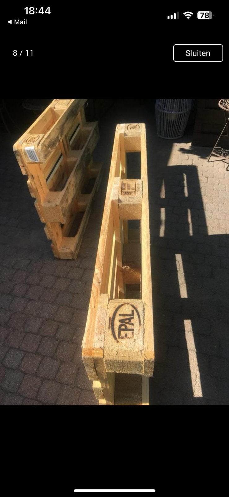 Mooie Houten Pallets verschillende maten EURO PALLETS 120-80, Ophalen, 50 mm of meer, Pallet, Minder dan 200 cm