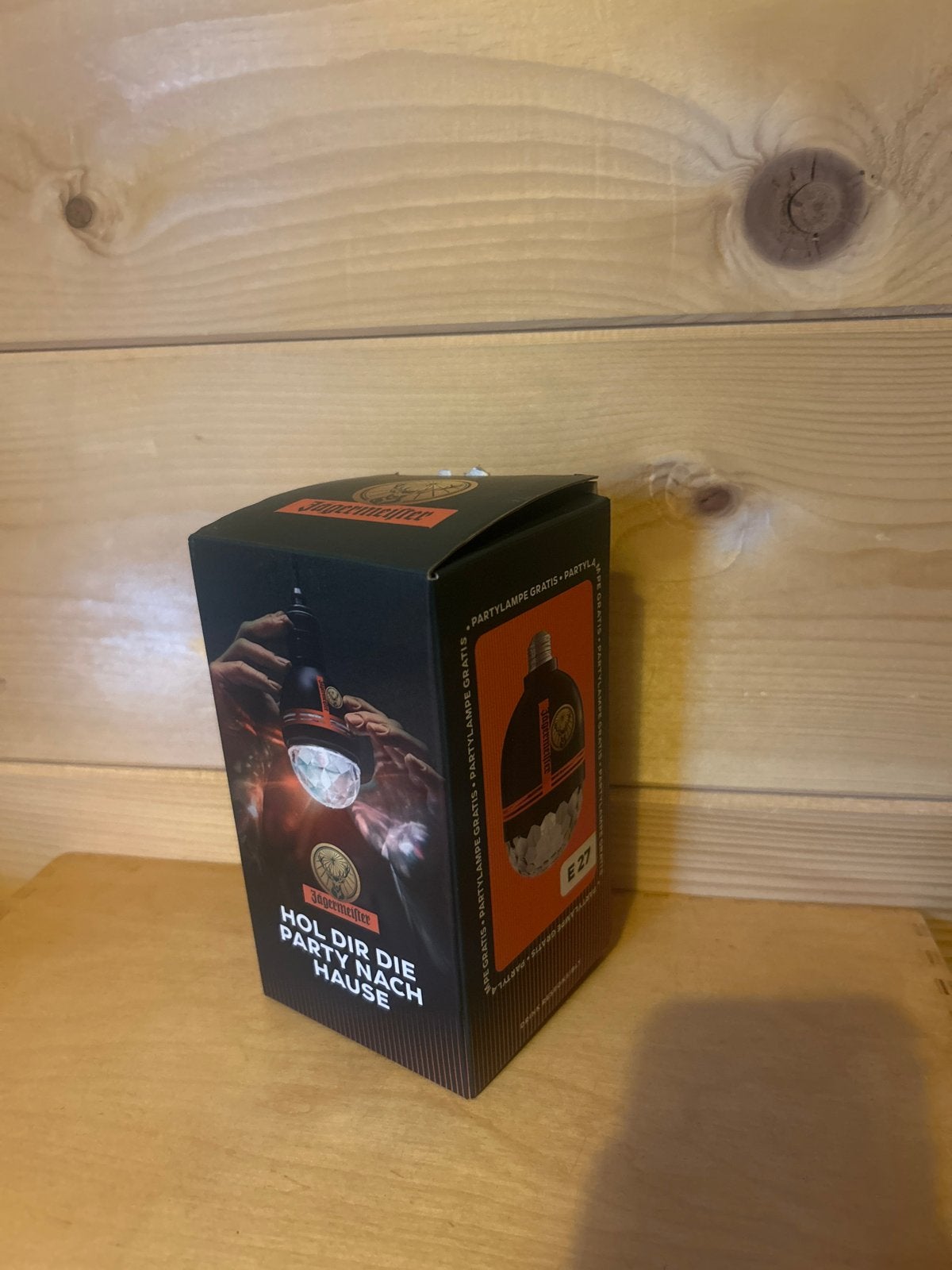 Jägermeister Party Lamp E27 - Nieuw in doos, Zwart, Overige stijlen, Nieuw, Kunststof