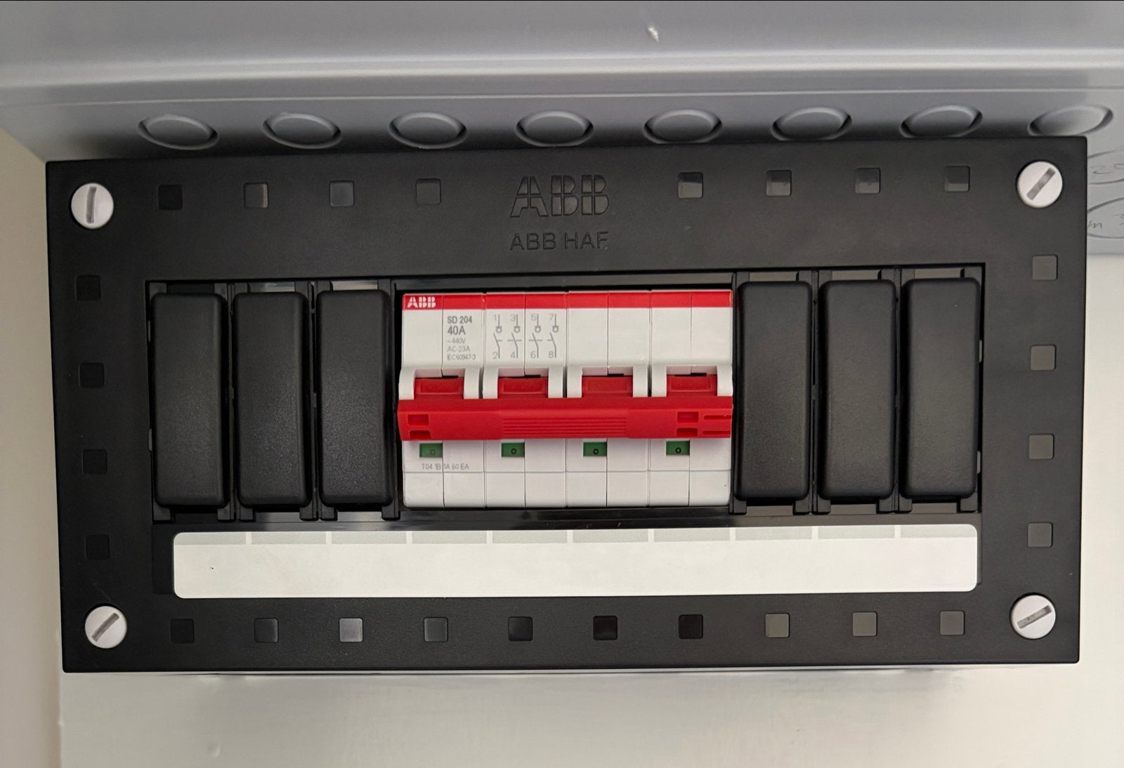 ABB HAF Groepenkast met Aardlekschakelaar 40A, Ophalen of Verzenden, Nieuw, ABB, Groepenkast