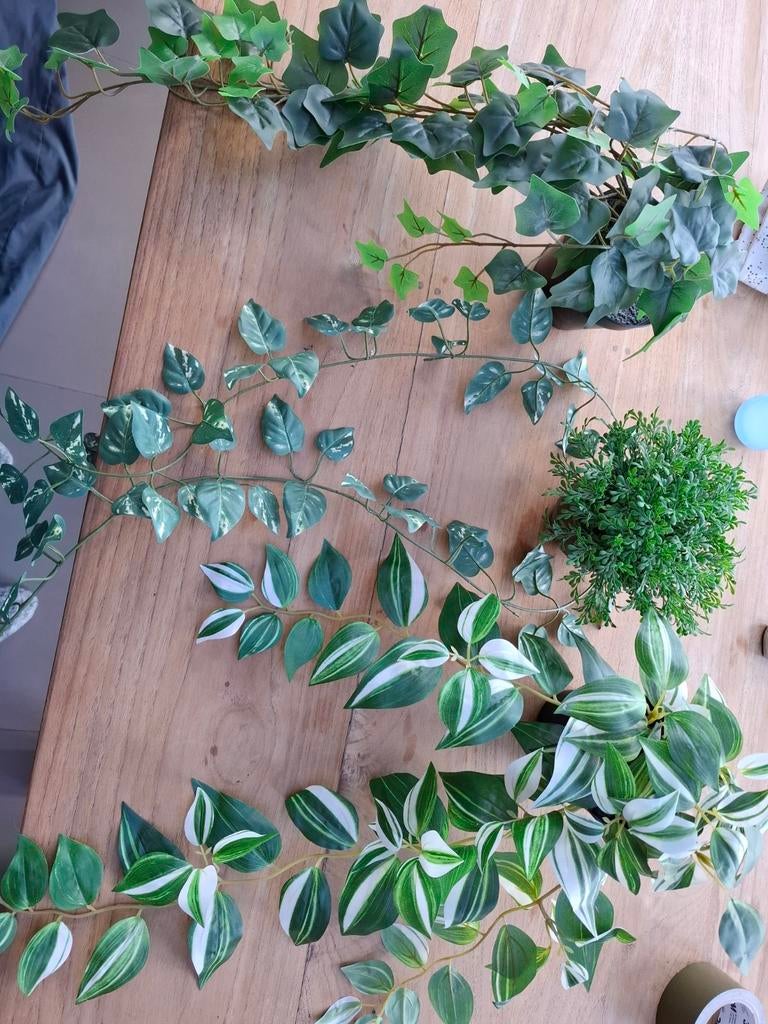 Diverse kunstplanten en slingerplanten, Ophalen of Verzenden