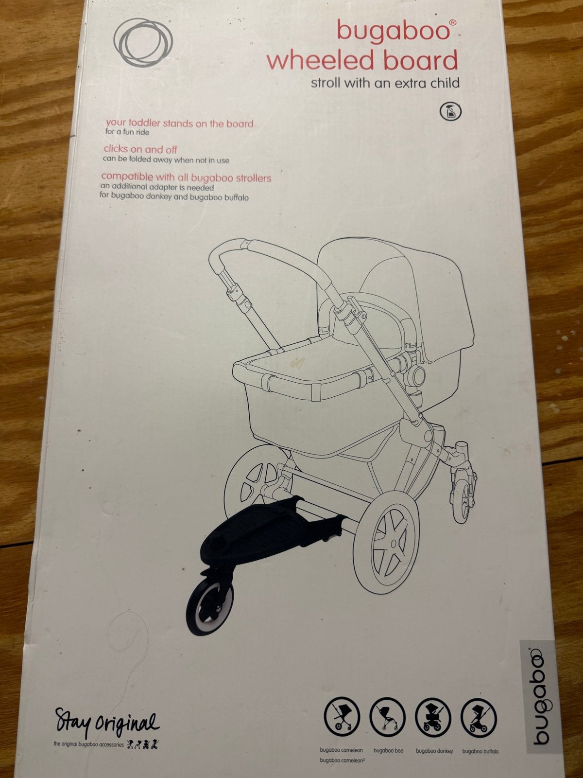 Bugaboo Meerijdplankje, Kinderen en Baby's, Ophalen of Verzenden, Gebruikt, Bugaboo