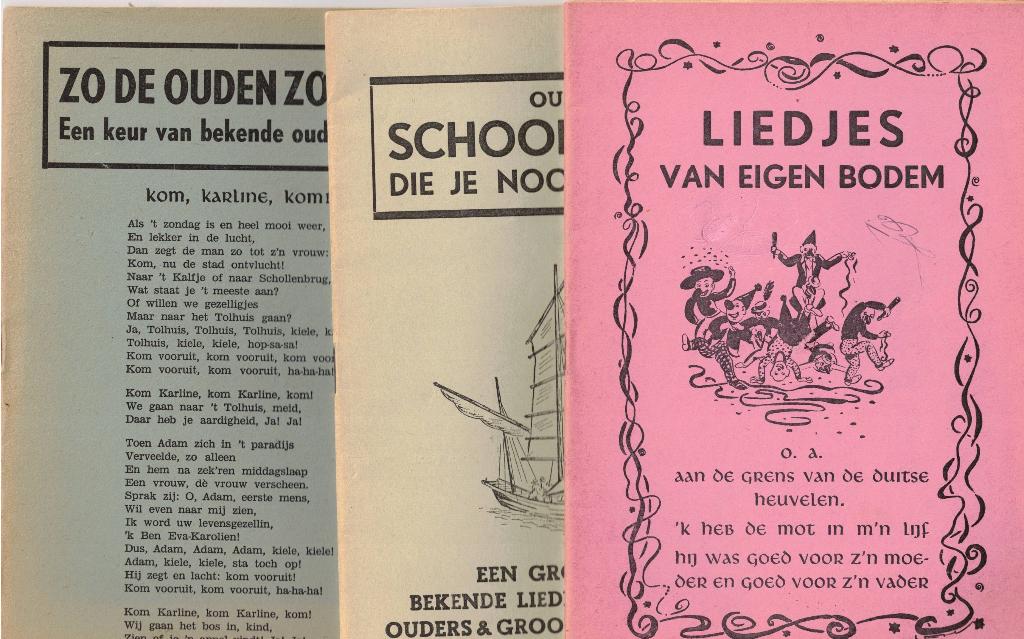Drie oude liedboekjes, Ophalen of Verzenden, Gelezen, Overige onderwerpen, Onbekend