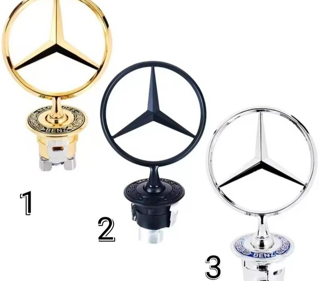Mercedes - emblem in de vorm van een ster op de motorkap, Auto diversen, Ophalen of Verzenden