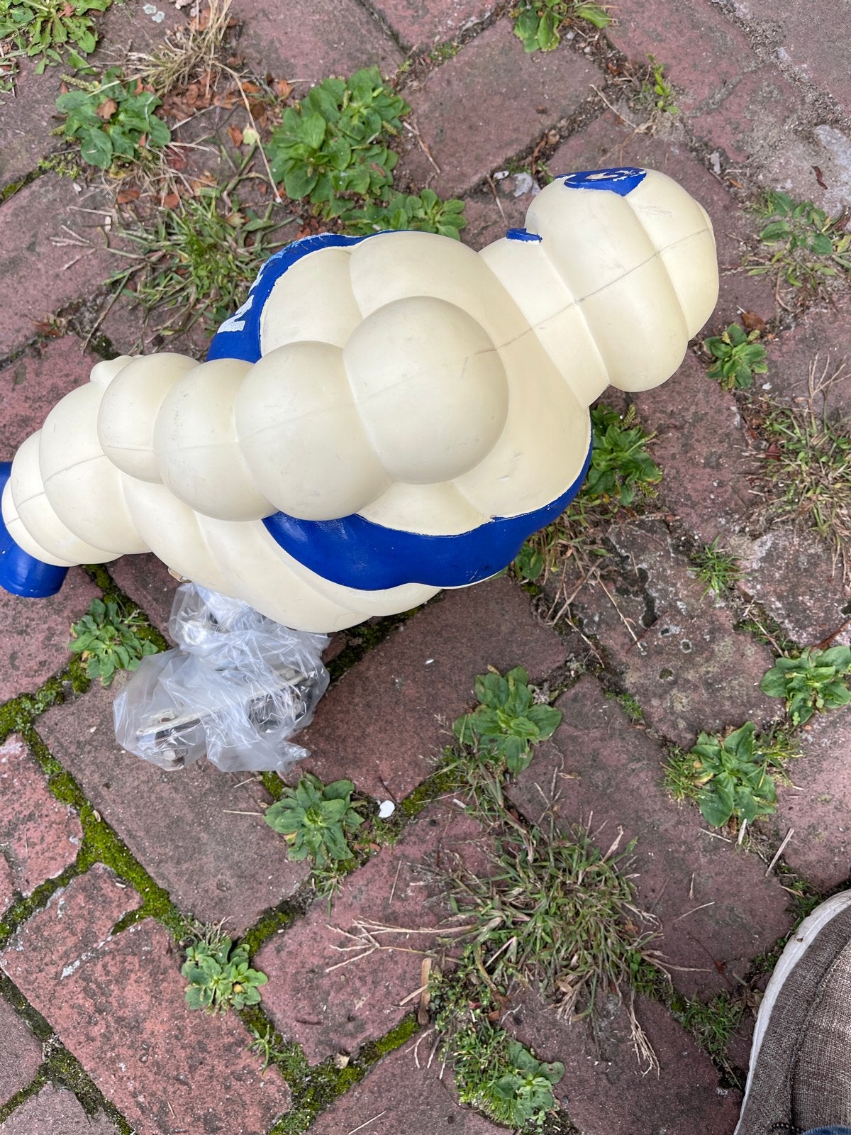 Michelin Bibendum beeld - Vintage reclamefiguur, Ophalen of Verzenden, Gebruikt, Reclamebord