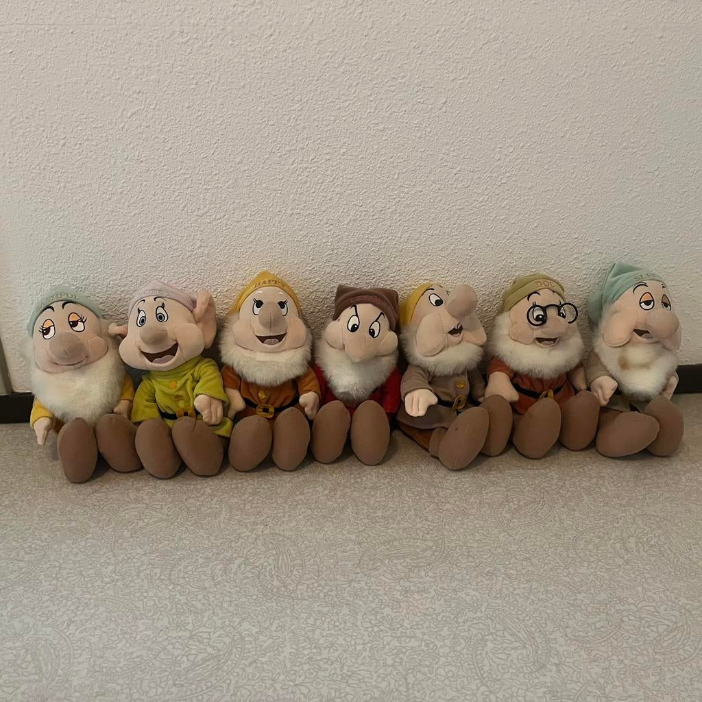 ORIGINELE Disney knuffels 7 dwergen van Sneeuwwitje, Ophalen of Verzenden, Overige figuren, Zo goed als nieuw, Knuffel