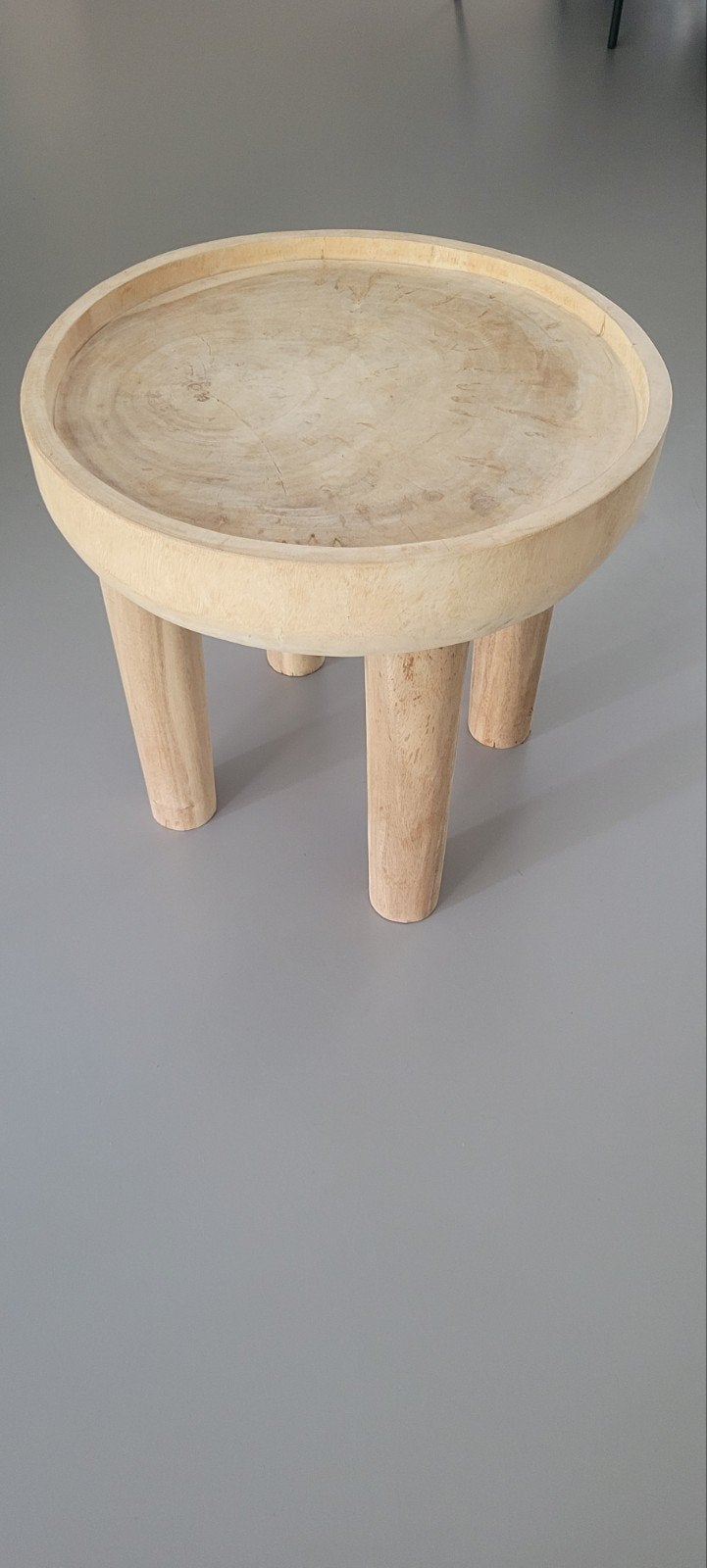 HOUTEN BIJZETTAFEL, Huis en Inrichting, Tafels | Bijzettafels, Minder dan 55 cm, Gebruikt, Modern, Scandinavisch, Rond