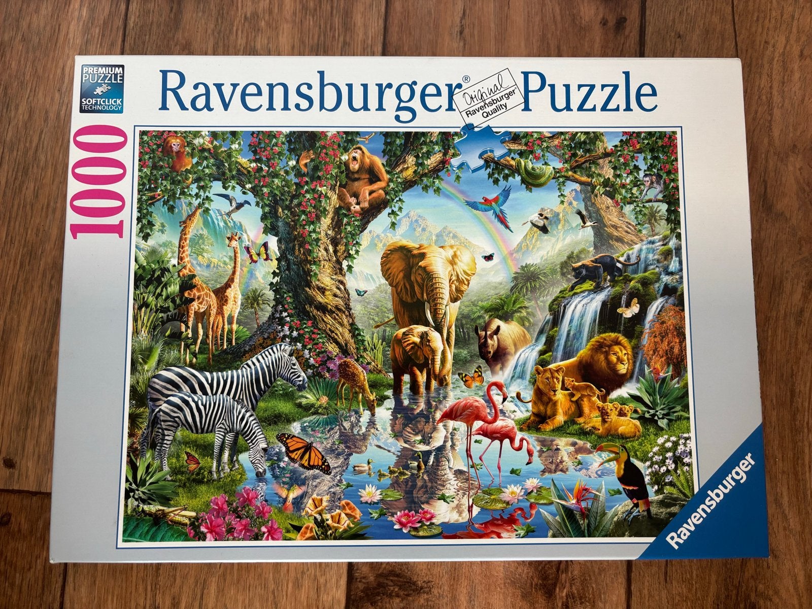 Ravensburger Legpuzzel 1000 stukjes - Jungle Dieren, Hobby en Vrije tijd, Denksport en Puzzels, Ophalen, 500 t/m 1500 stukjes