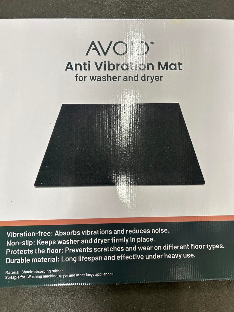 AVOID Anti-Vibratiemat Wasmachine & Droger - Geluidsdempend, Witgoed en Apparatuur, Wasdrogers, Ophalen of Verzenden, Nieuw