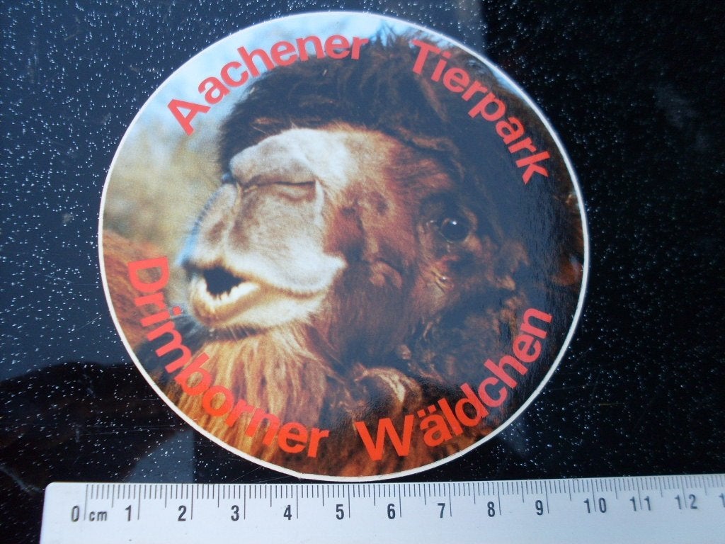 sticker aachener tierpark drimborner waldschen logo, Verzamelen, Verzenden, Zo goed als nieuw, Bedrijf of Vereniging