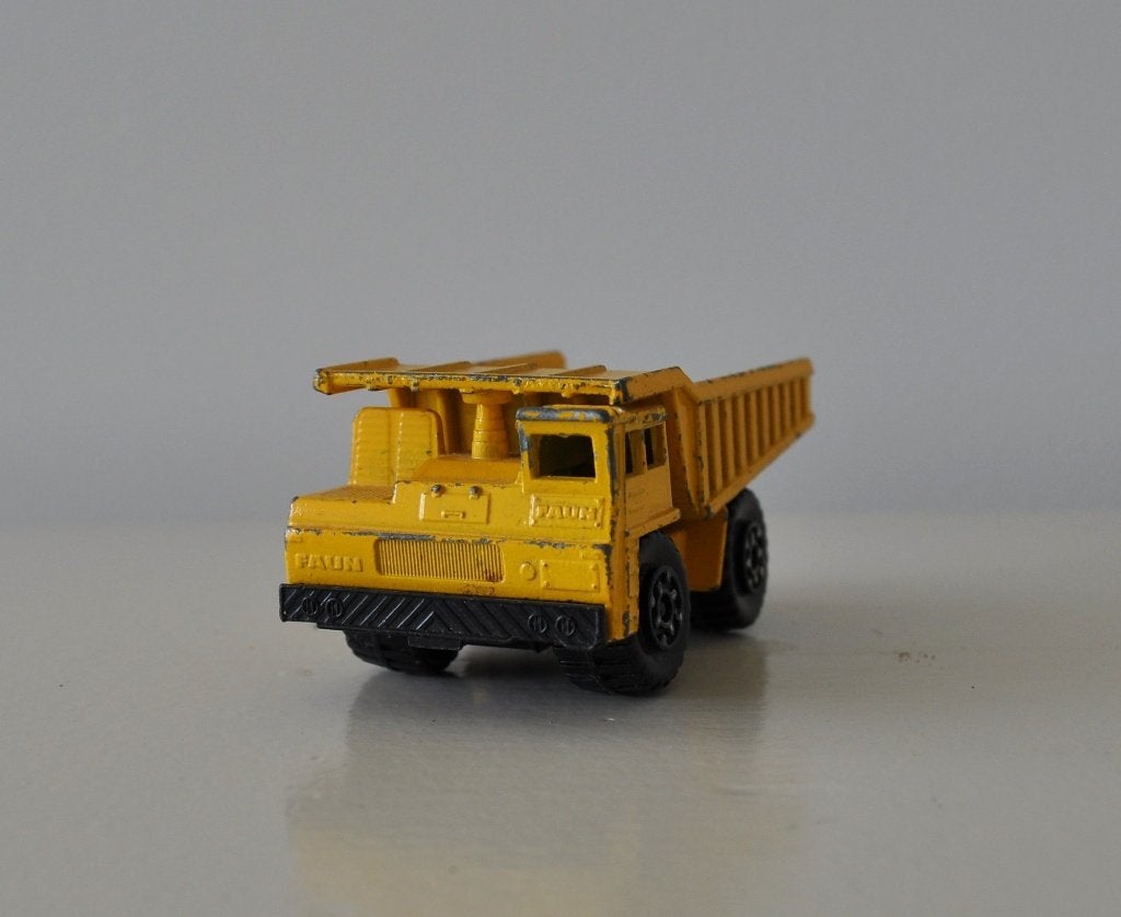 Matchbox Faun Dump Truck no 58 1976, Ophalen of Verzenden, Gebruikt, Bus of Vrachtwagen