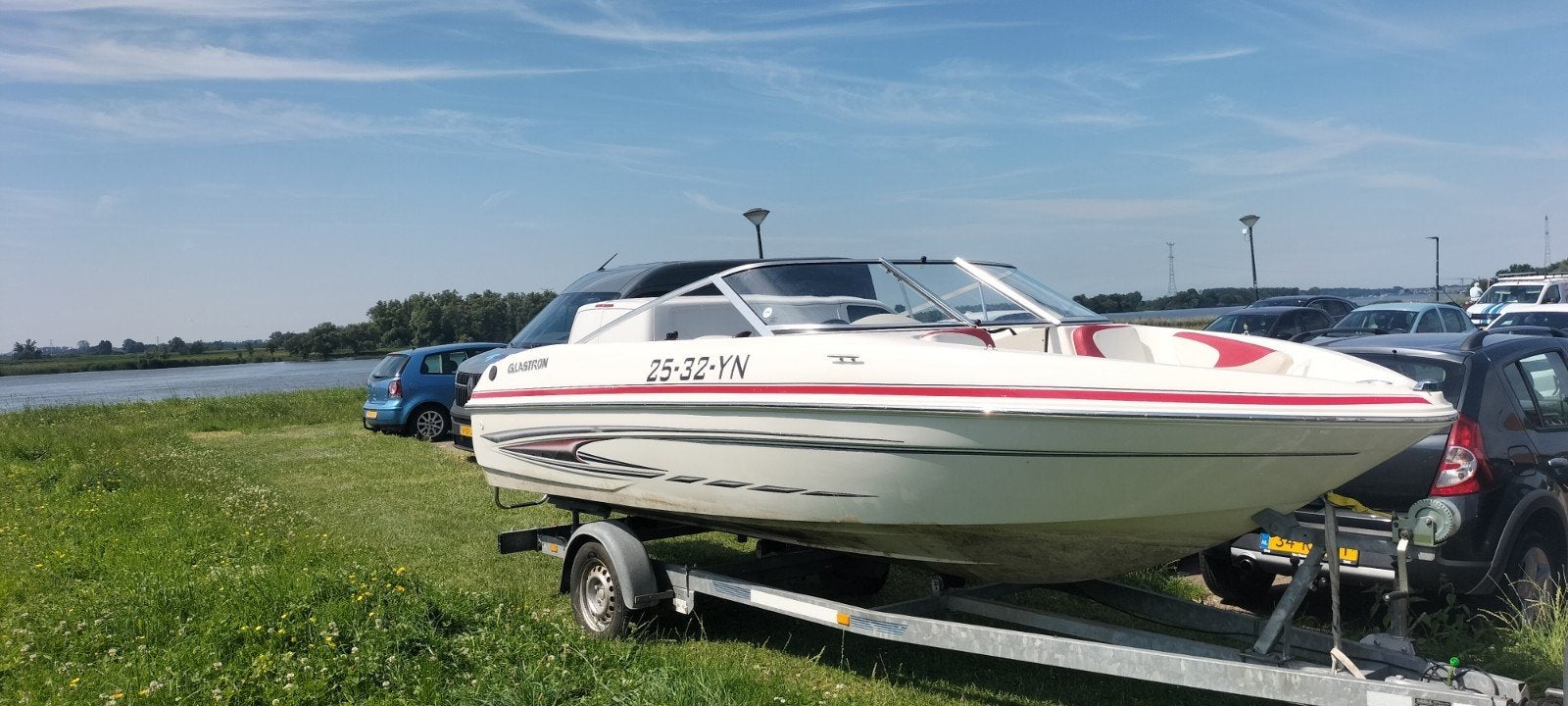 Sportieve Glastron mx175 speedboot met trailer, Watersport en Boten, Ophalen, Overige merken, Gebruikt, Binnenboordmotor