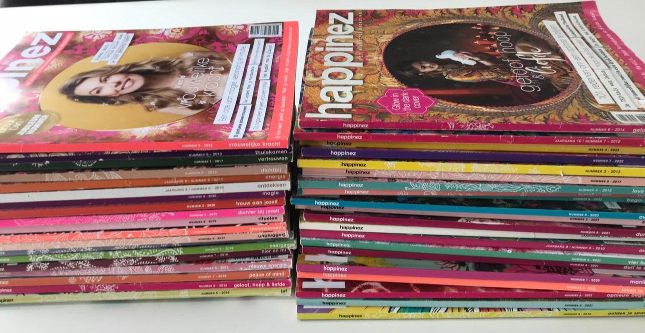 Happinez magazine 40 stuks, Ophalen, Gelezen, Spiritualiteit algemeen, Achtergrond en Informatie