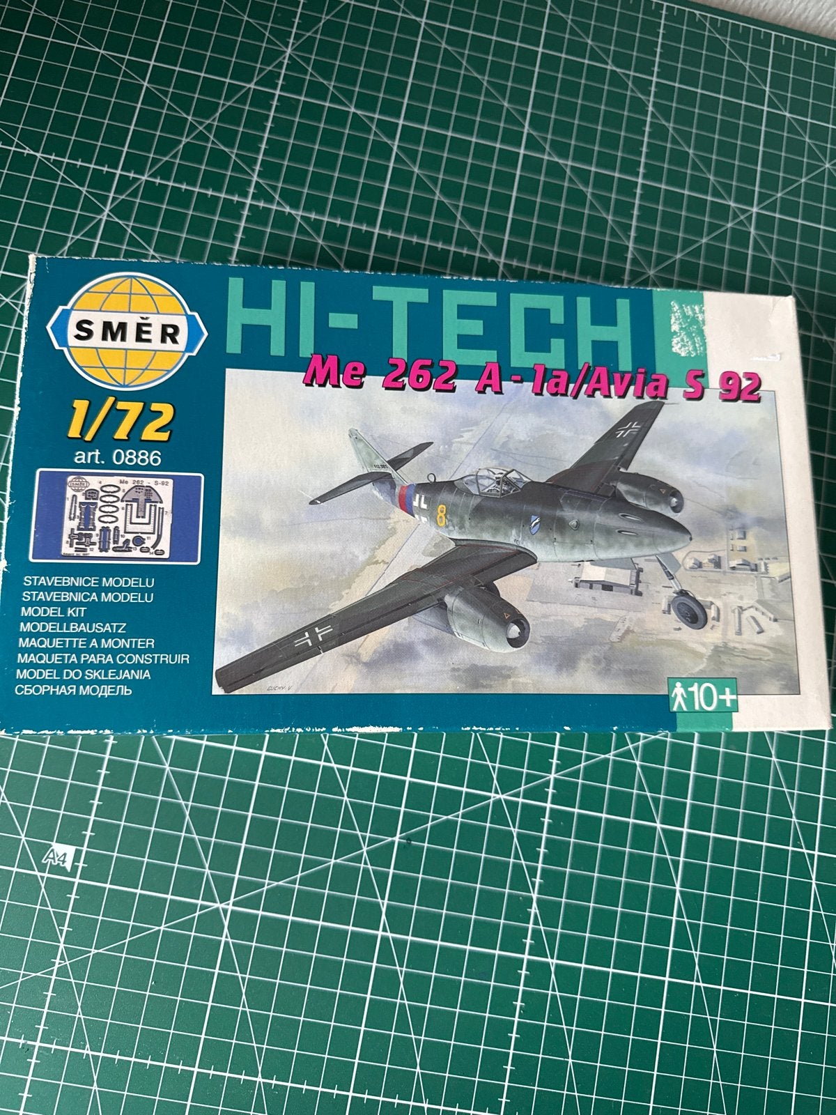Smer Messerschmitt Me 262 A-1a/Avia S-92 modelbouw, Overige merken, 1:72 tot 1:144, Nieuw, Ophalen of Verzenden