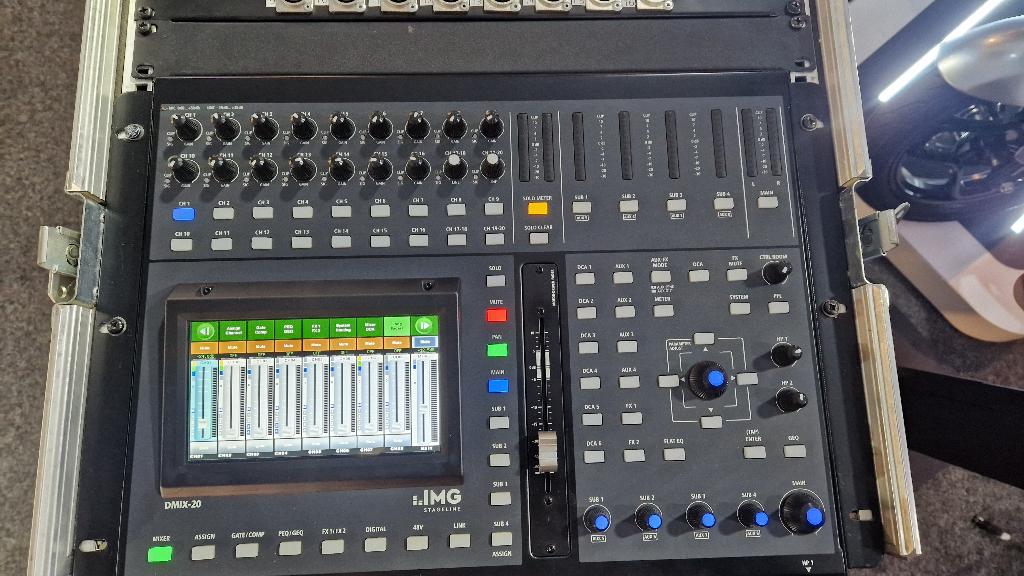 Mengpaneel IMG Dmix-20 digitaal, Muziek en Instrumenten, Mengpanelen, Ophalen, Zo goed als nieuw, 10 tot 20 kanalen, Microfooningang