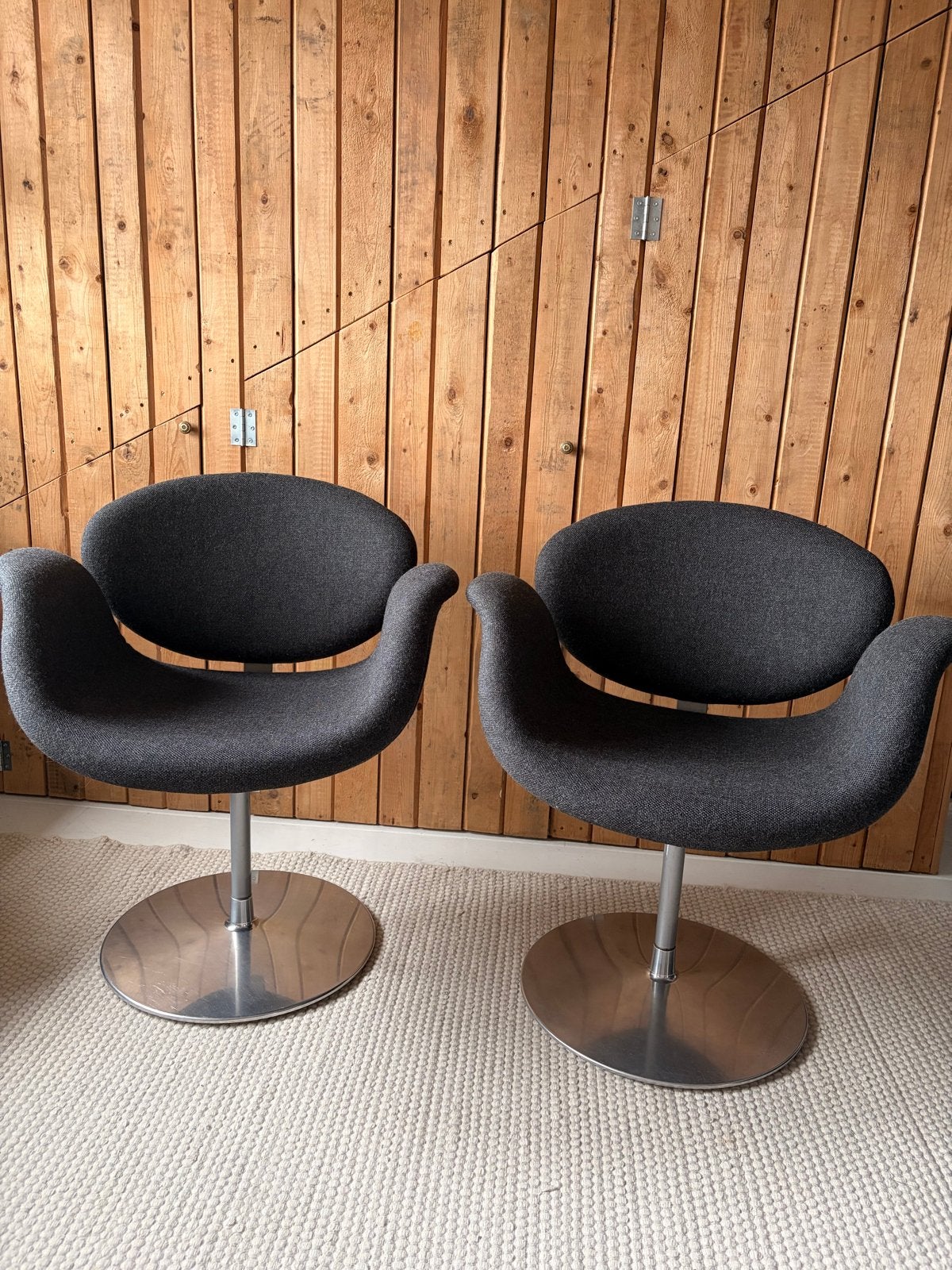 2x Artifort Little Tulip fauteuil - Pierre Paulin - Vintage, Huis en Inrichting, Ophalen, Gebruikt, Twee, Design, tijdloos
