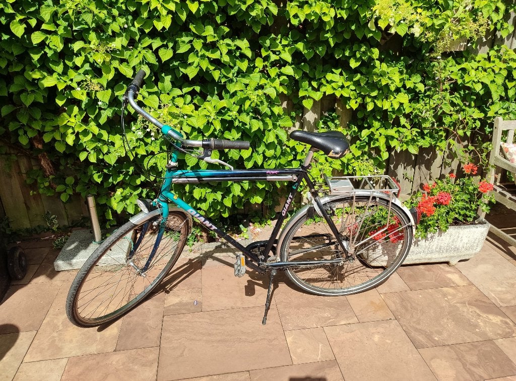 Giant herenfiets, Ophalen, Gebruikt, Velgrem, Versnellingen