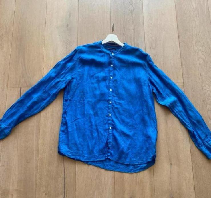 Europann saint tropez maat 4 xl linnen nieuwstaat, Ophalen of Verzenden, Zo goed als nieuw, Blauw, Halswijdte 43/44 (XL)
