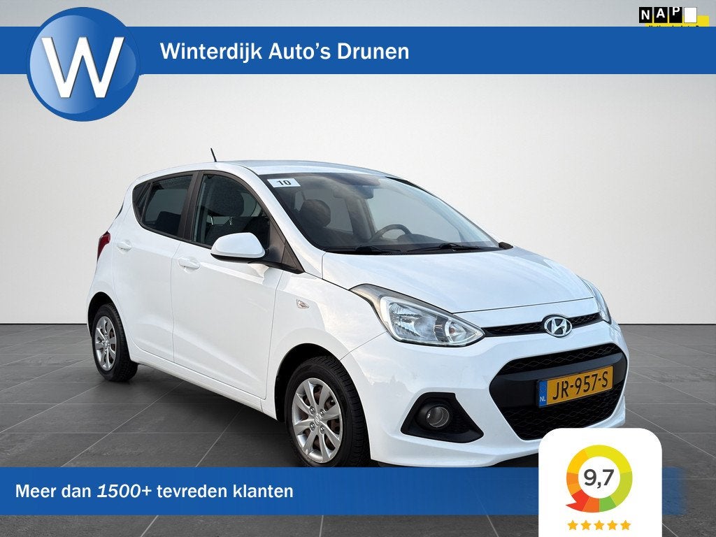 Hyundai I10 1.0i i-Motion Comfort Clima|CruiseControl|NAP, Auto's, Hyundai, Voorwielaandrijving, Start-stop-systeem, Gebruikt