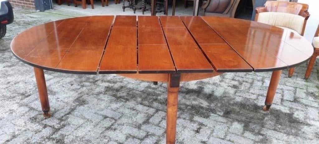 Schuitema jugendstil shaker kersenhout uitschuifbare tafel, Ophalen